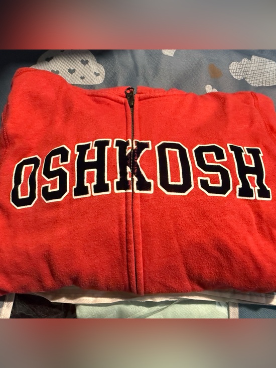 OshKosh B'gosh Other - OshKosh B'gosh Red Zip-Front Fleece Sweater